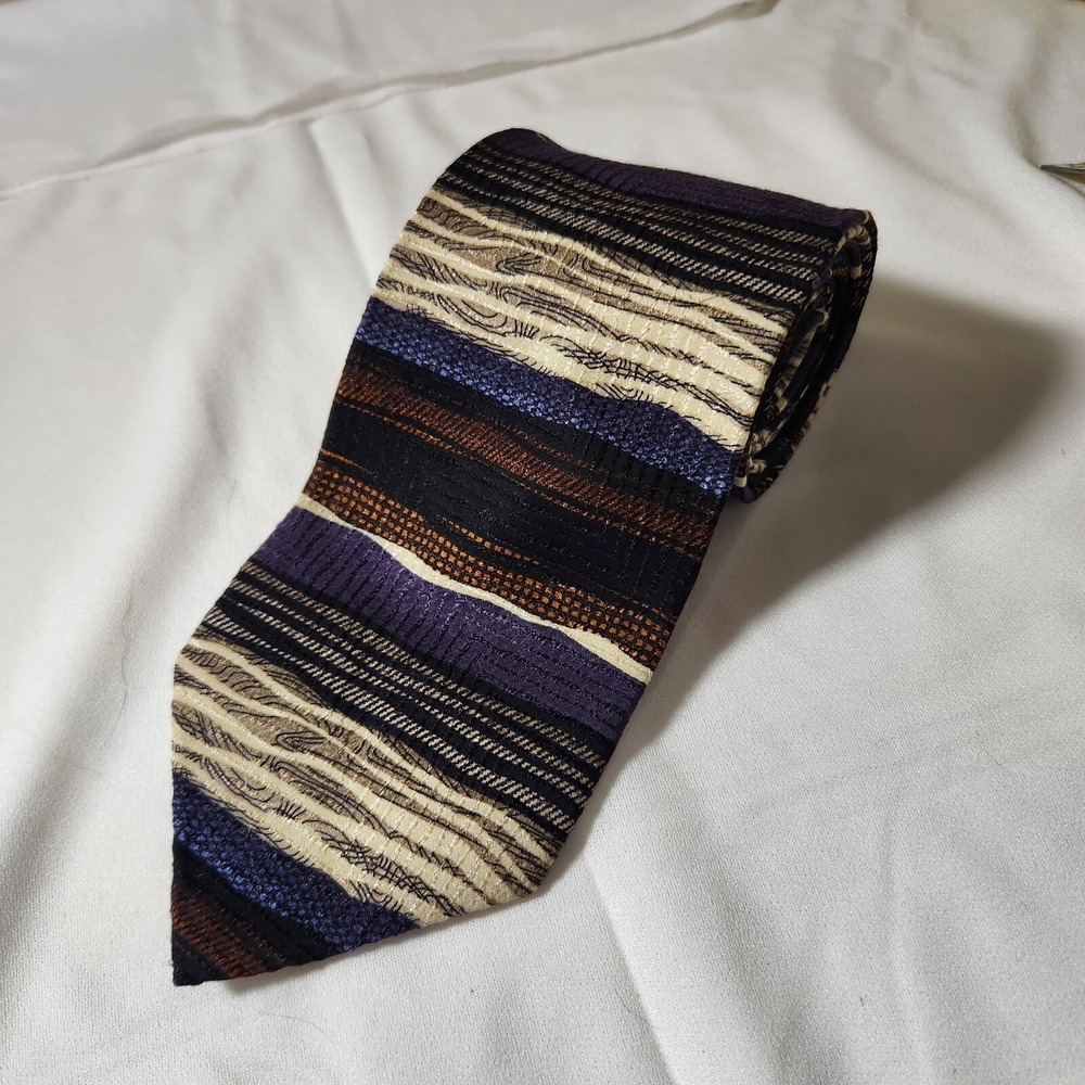 Haggar‎ City Casuals Multicolored Tie All Silk 58 x 4 Inches